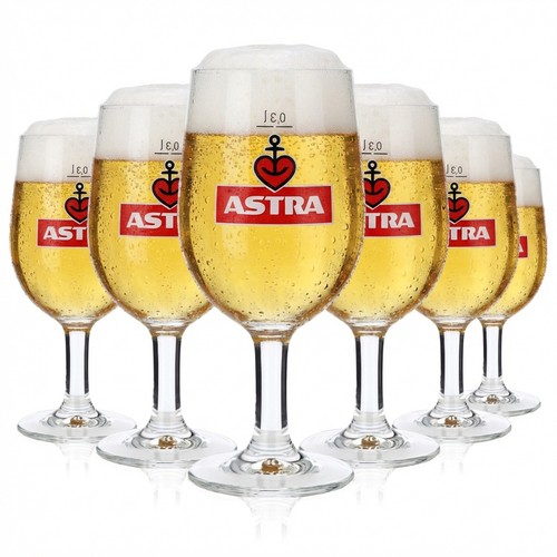 Astra bier biergläser - 6x,
