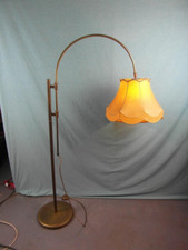 Stehlampe Messing Antik Lampe Bogenlampe Verstellbar 70 -er  JBS Jugendstil HR4