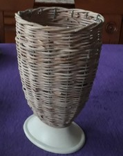 Blumen korb eisen rattan - 1,