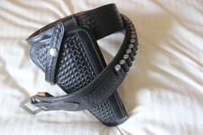 US Bianchi Model 27  Holster mit Gürtel Police - Sheriff - Vintage Original