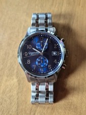 Gigandet Herren Chronograph Edelstahl, Zifferblatt Blau - Skyscraper G49-004