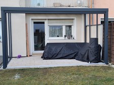 Terrassenüberdachung/Sommergarten 4.5 x 3,0 mtr. Gardendream, Alu antrahzit