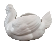 Henne Schale für Ostereier oder Blumendeko Blumentopf Porzellan weiß