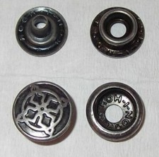 10 Stück Druckknöpfe mit Werkzeug Ringfeder für Hammer oder Zange 15 mm altsilbe