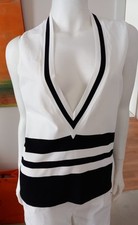 RALPH LAUREN COLLECTION - Purple Label - Shirt - 36/38 - weiß mit schwarz - EDEL