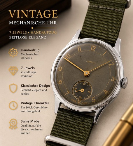 Armbanduhr handaufzug 32mm - armbanduhr,