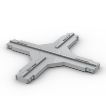 Monorail Kreuzung 90°  – kompatibel mit LEGO® Airport Shuttle 6399 | NEU