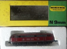 Minitrix   2959  (Spur N)    Diesellok   BR V160 090  + EVP  - geprüft