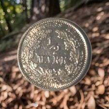 1/2 Mark Silbermünze