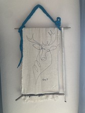 Hirsch Leinen Unikat, Wandbeh