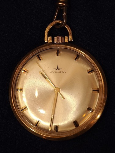 Dugena taschenuhr vergoldet - taschenuhr,