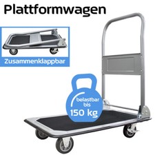 Transportwagen Rollwagen Plattformwagen Klappbar 150kg Bremse Hilfe Trucky