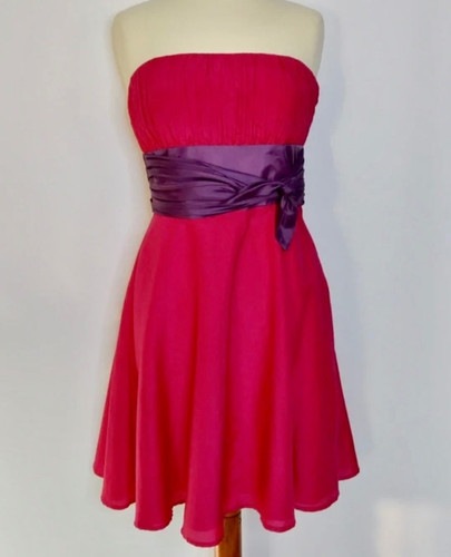 Hot pink sleeveless silk blend - hot,
