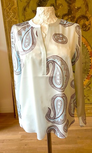 Seidenbluse zimt - seidenbluse, 38.
