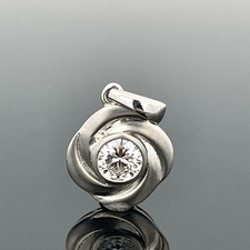 ANHÄNGER AUS 950/- PLATIN MIT BRILLANT (CA. 0,30 CT.) SCHMUCKJAGD