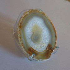 Achatscheibe Natur poliert