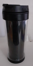 Isolierbecher mit Klappdeckel 400 ml COFFEE TO GO Vakuumbecher in Transparent
