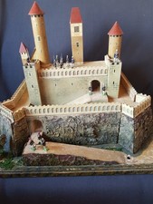 Antik große Ritterburg , Schloss , Festung , Burg ,Holz Erzgebirge Holzspielzeug