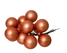 12 Glaskugeln am Draht 2cm