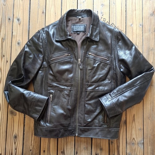 Redskins leder bikerjacke - leder,
