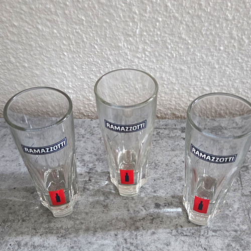 Ramazzotti bar gläser - ramazzotti, 3x