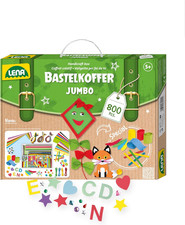 Lena Jumbo Bastelkoffer Mit 800 Teilen, Bastelset Bestehend Aus Papier, Moosgumm