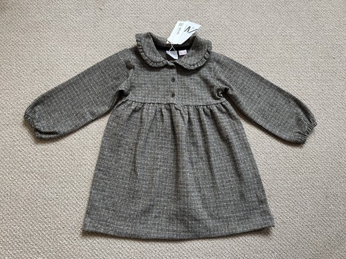 Zara kinder kleid grau kariert - kinder,