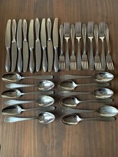 30 tlg DDR Erbe Smalcalda Besteck Kornähre Ährenmuster Ähre Menübesteck