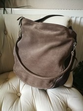 Gianni Chiarini XXL Tasche Shopper, zweifarbig hellbraun braun beige Wildleder