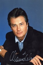 Autogramm Alain Delon - 17 x 21 cm / Top Erhaltung