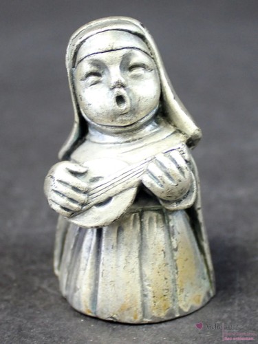 Zinnfigur musizierende nonne - zinnfigur,