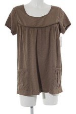 FRIENDTEX T-Shirt Damen Shirt Gr. DE 40 hellbraun-graubraun Casual-Look