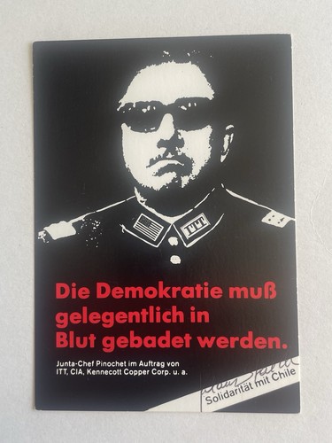 Klaus staeck signiert - klaus, chile