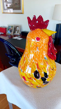 Große schwere Glas Statue -