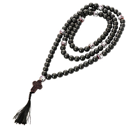 Rosenkranz gagat handarbeit - gagat,