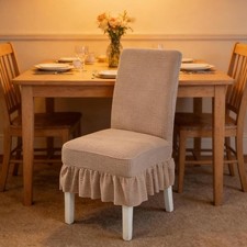 Stretchige plissee stuhlhusse - stretchige,
