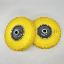 relaxdays 2 Räder für Standard-Trolley, aus bruchsicherem Gummi, 3,00-4", 20 mm 