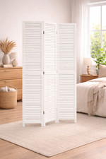 Raumteiler Paravent Holz weiß