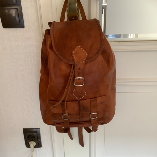 Leder rucksack 29 - 39, cm