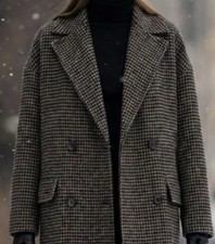 Damen Oversized Woll Mantel