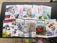 Malen und Zeichnen Zeitschrift Konvolut Zeitschriftenpaket kreativ lernen