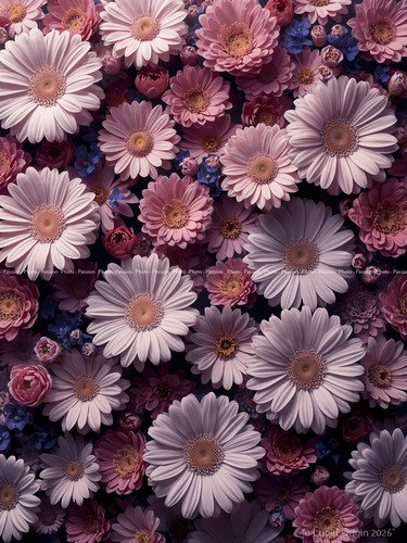 Foto blumen modernes design - a4,