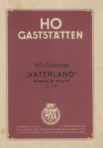 Perleberg gaststätte - perleberg, ho-gaststätte