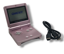 ⚡Nintendo Gameboy Advance SP Konsole AGS-101 backlight rosa metallic +Ladekabel⚡