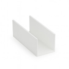 U Profil 5cm 1,5mm Weiß |