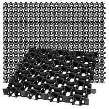 20x Rasengitter Paddockplatte SCHWARZ 50x50 cm Reitplatzmatten Rasenmatten