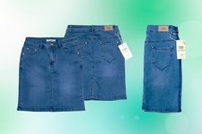 Damen Rock Jeansrock Jeans