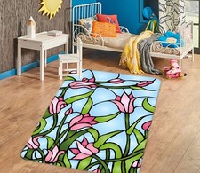 3D Schöne Rosa Blumen M5515