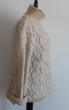 H & M Wollpullover Woll Pullover Zopfmuster Voku Hila Gr. 36 38  S M 