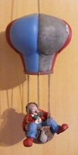 Gilde Clown  " Der Ballonfahrer " Guter Zustand   29 cm groß